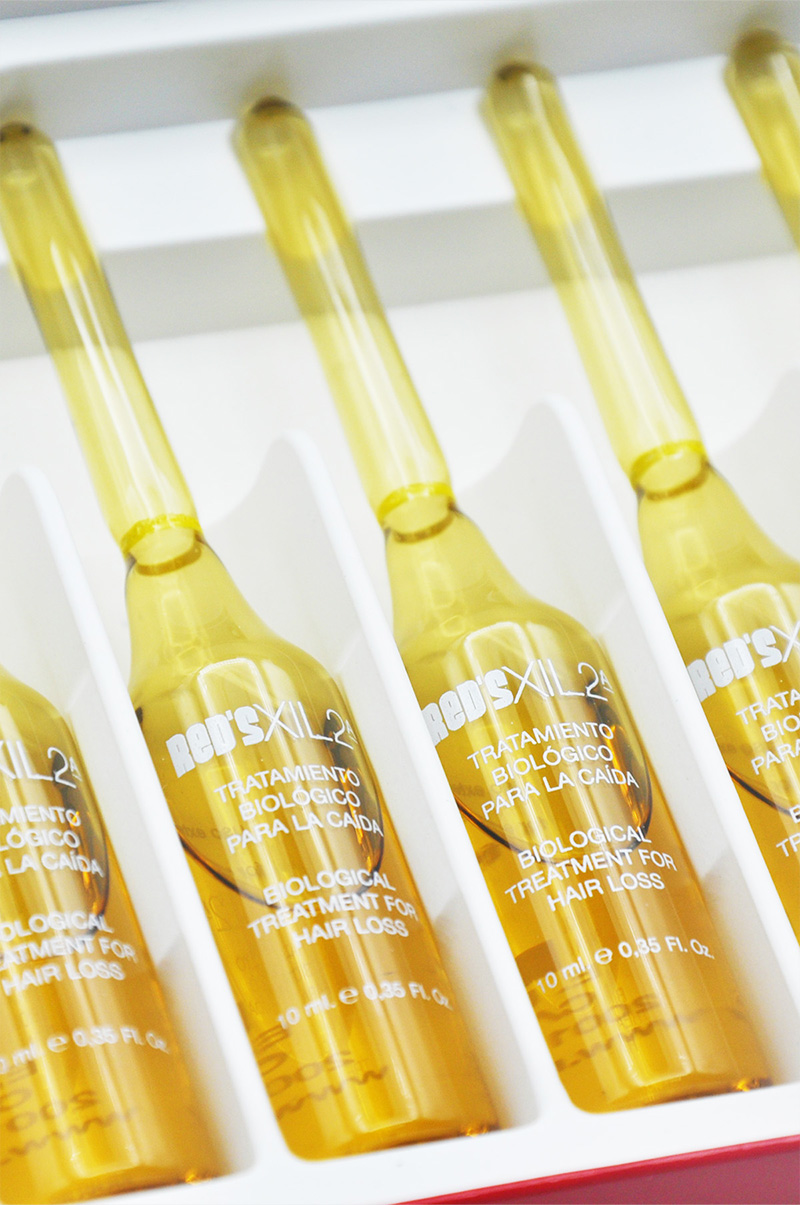 Primer plano Ampollas anticaída 2ª Fase Red's Xil